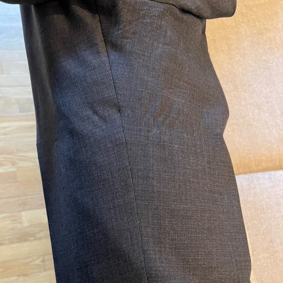 Hart Schaffner Marx Classic Suit Charcoal Grey Cuff/Pleated Pants 44R Drycleaned - Picture 10 of 16